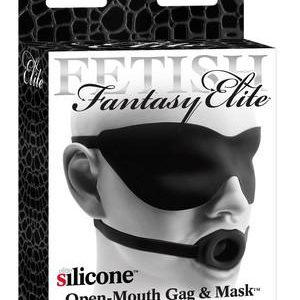 Fetish Fantasy Elite Silicone Open-Mouth Gag And Mask