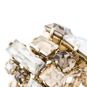 LANVIN encrusted chain ring