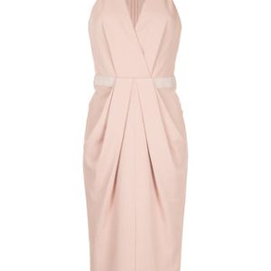 DION LEE whitewash drape dress