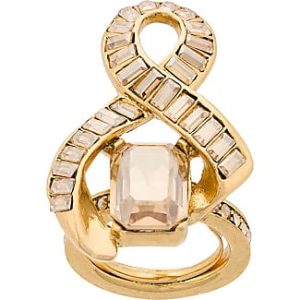 OSCAR DE LA RENTA entwined ring